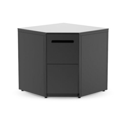 Cozze® Eckmodul Outdoor Küche 90×90×90 cm – HPL-Arbeitsplatte & Gasflaschenfach