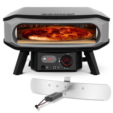 Cozze® 17" Gas-Pizzaofen mit Drehfunktion – 50 mbar für Familienpizzen